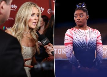 Simone Biles slams ‘sore loser’ Riley Gaines over attacks on trans athletes: ‘You’re truly sick’