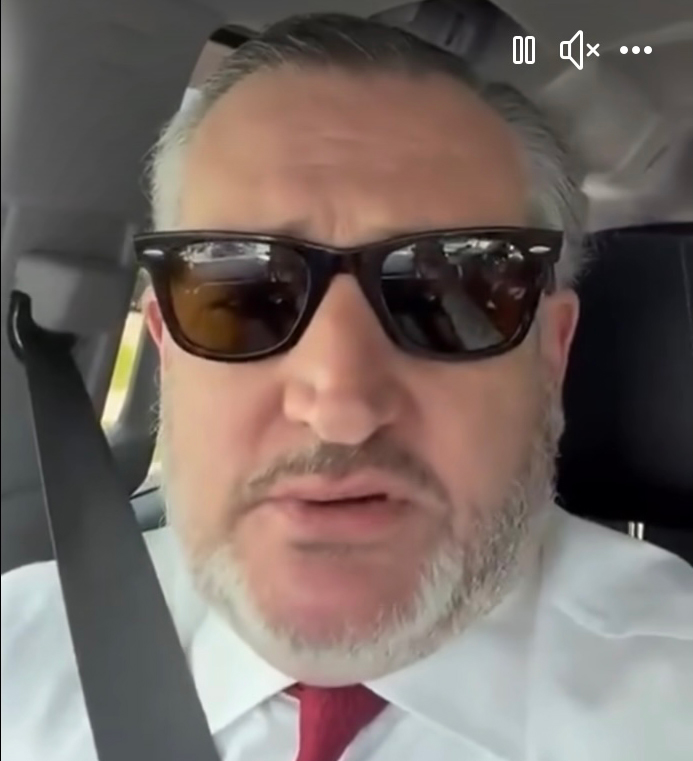 Ted Cruz speaking in a video.