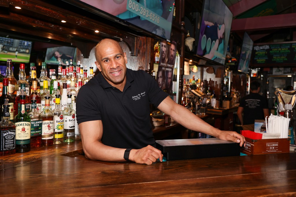 Bartender at Johnny McGorey's Pub in Massapequa Park, NY.