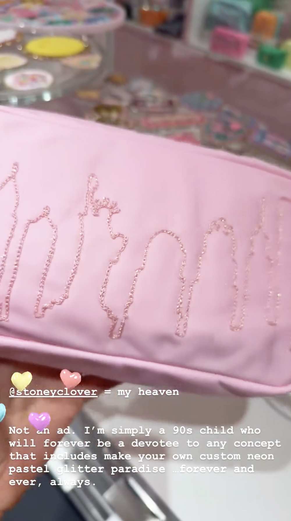 A pink bag Blake Lively is holding