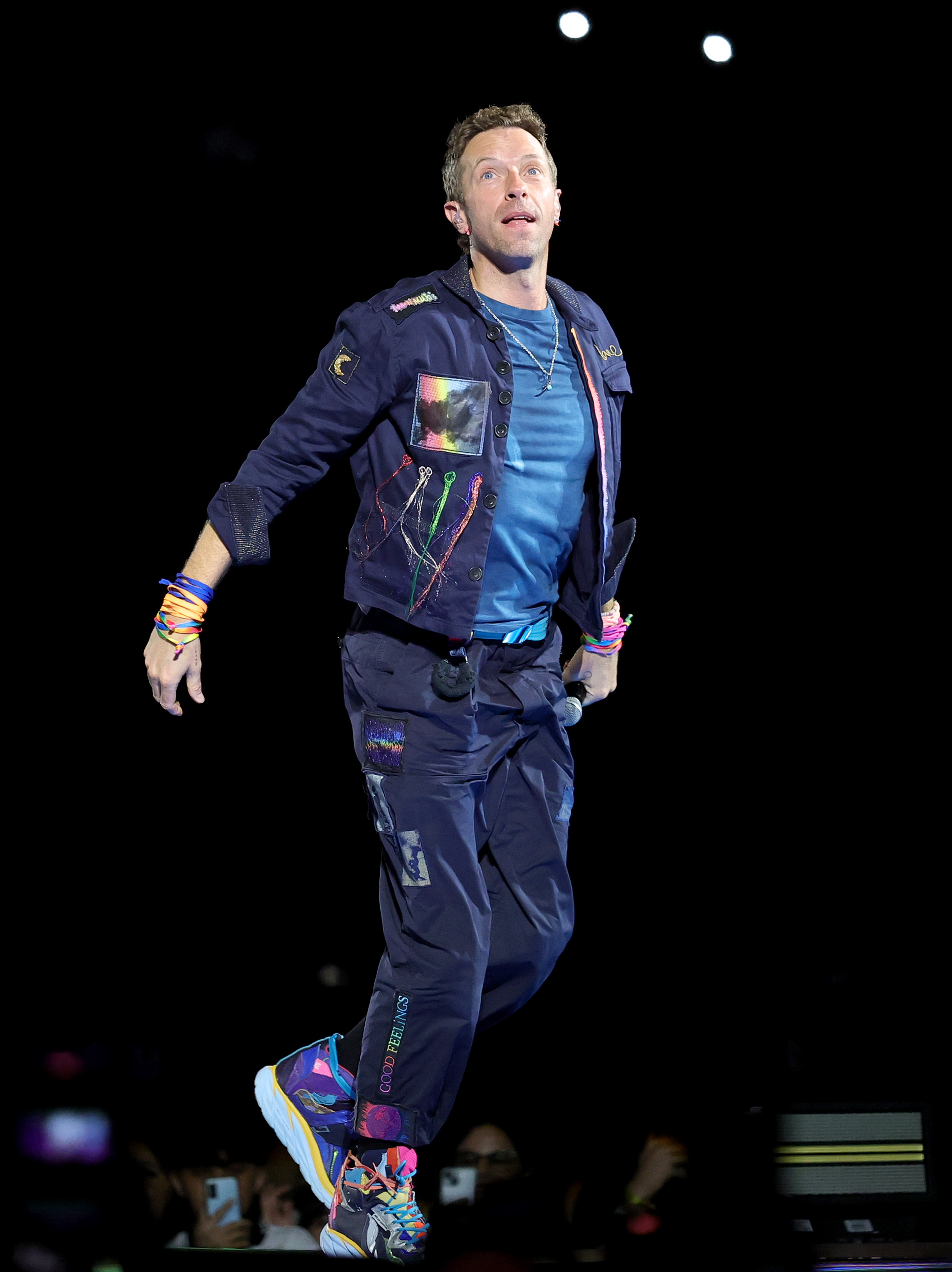 Chris Martin performing in Las Vegas in 2025
