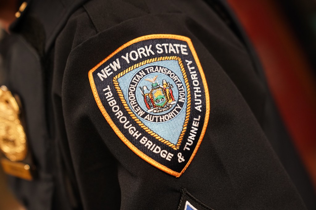 Close-up of a Triborough Bridge and Tunnel Authority Police arm patch.