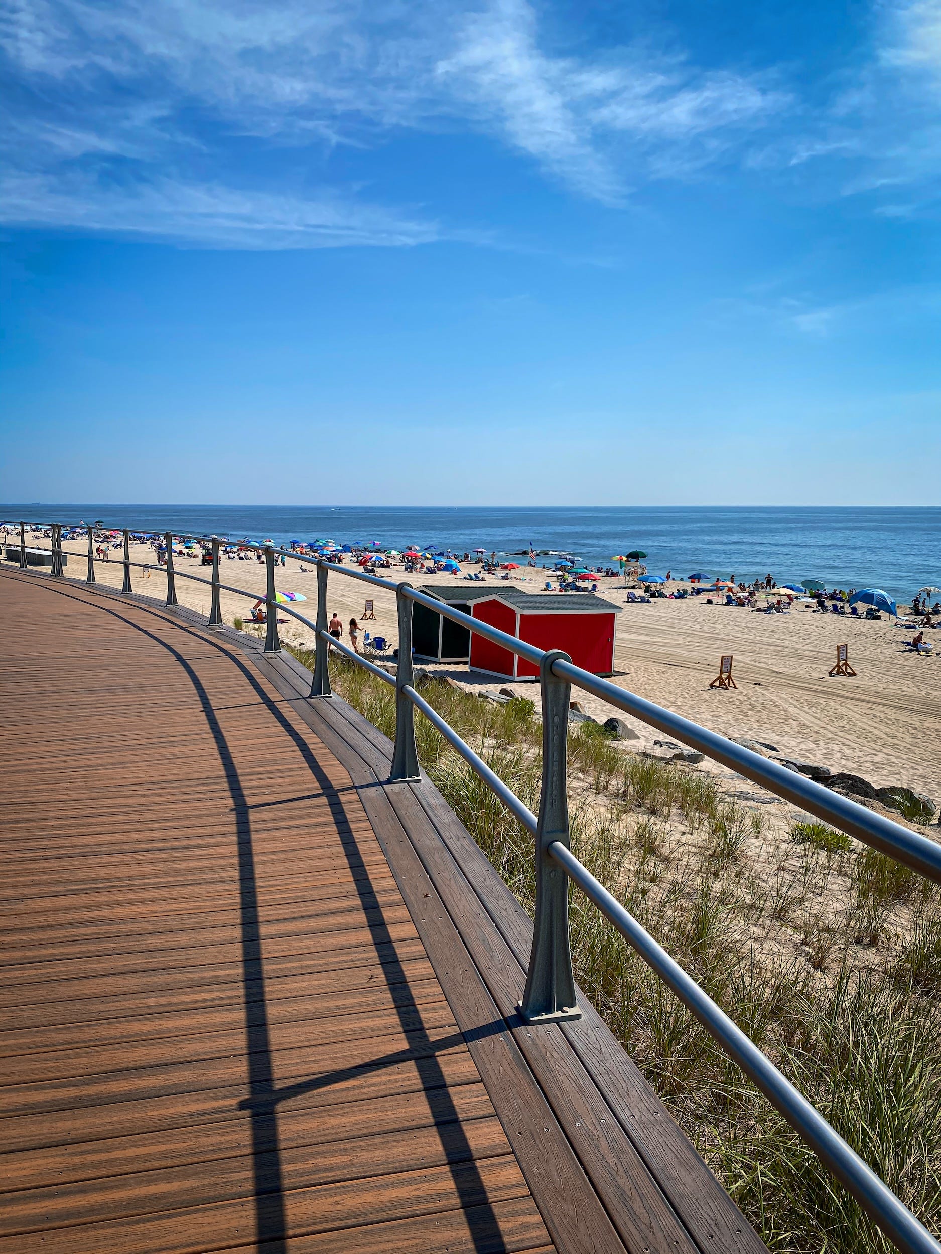 A beach and boardwalk in New Jersey.