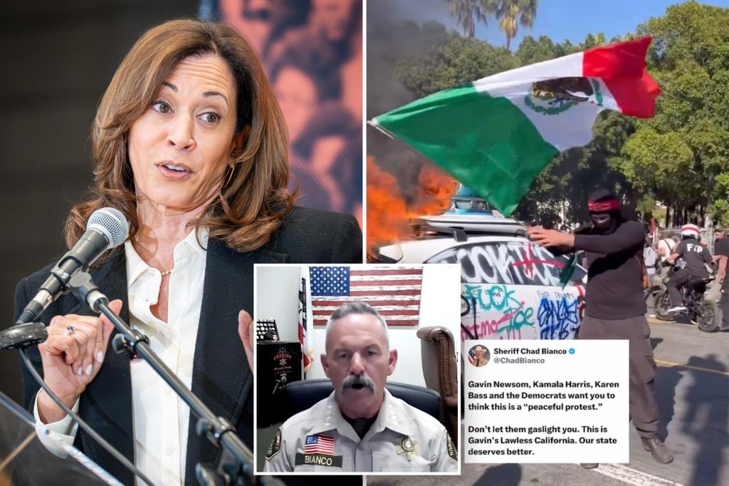 Kamala Harris slammed by California sheriff  for ‘embarrassing’ LA riots statement blaming Trump