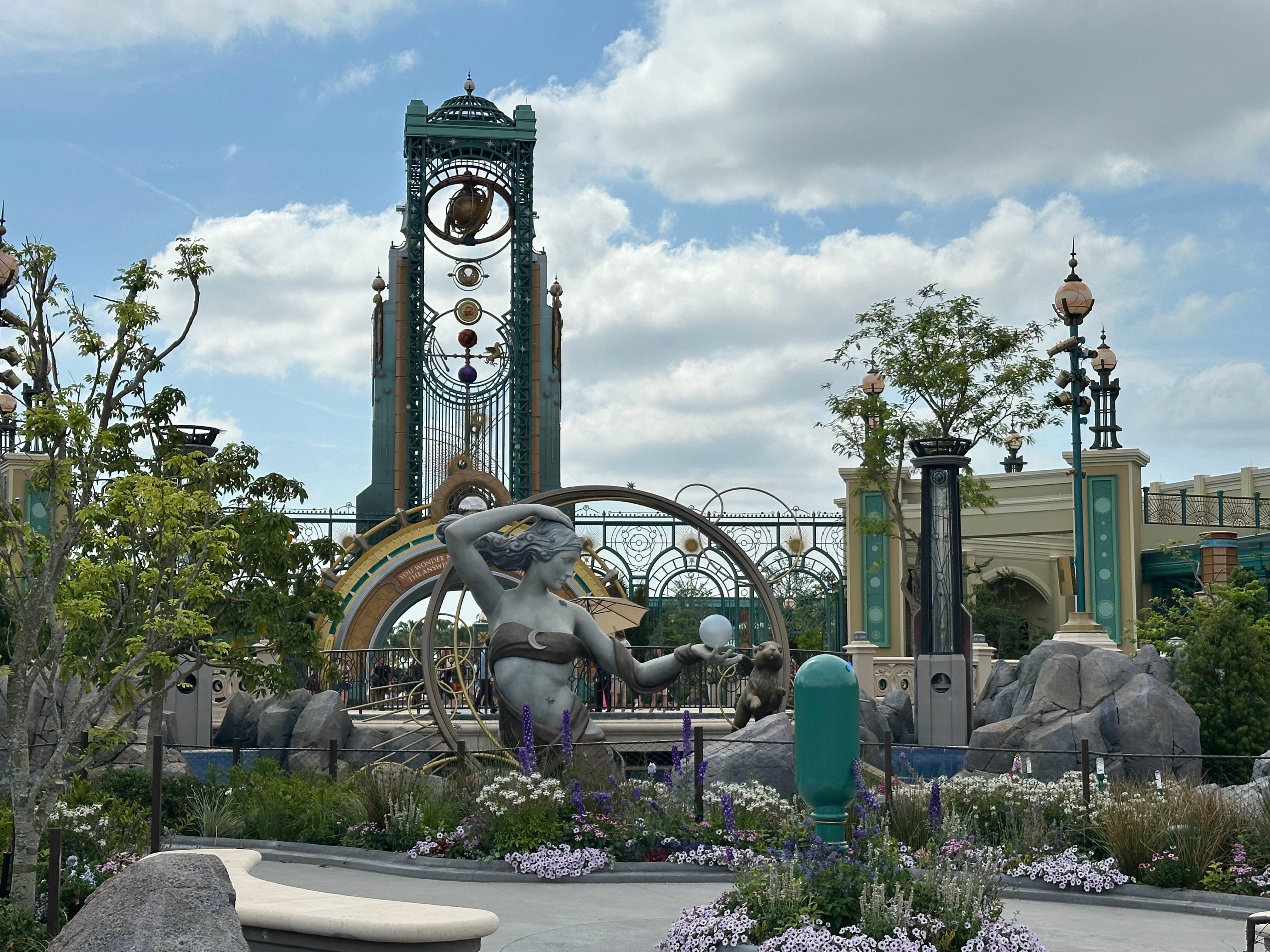 gardens at Epic Universe entrance