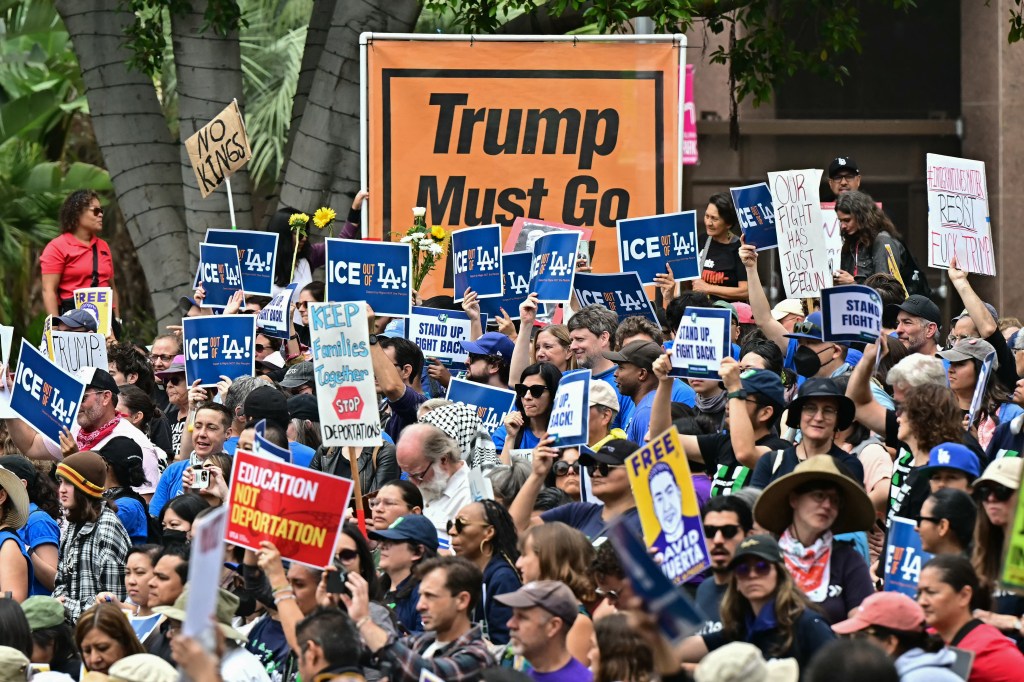 Protest against Trump administration immigration policies.