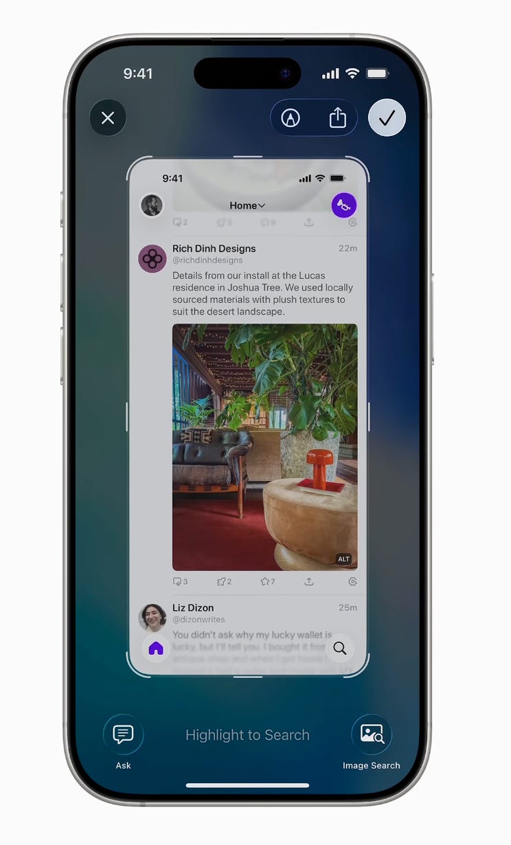 Apple Visual Intelligence features from WWDC 2025