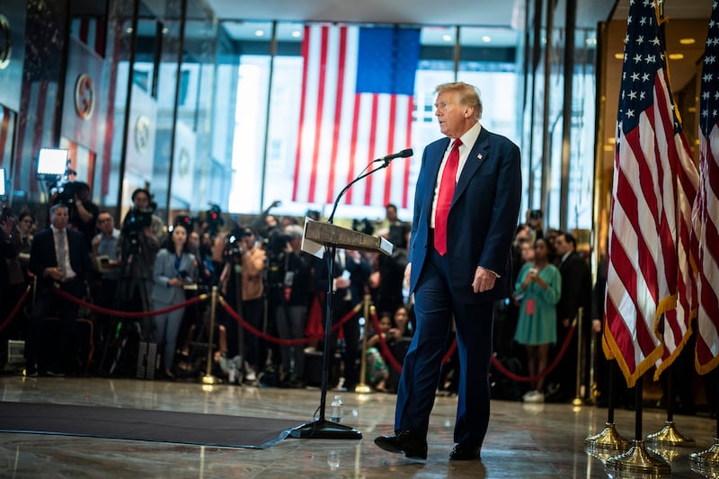 Police used zip-tie handcuffs on protesters in the Trump Tower lobby.