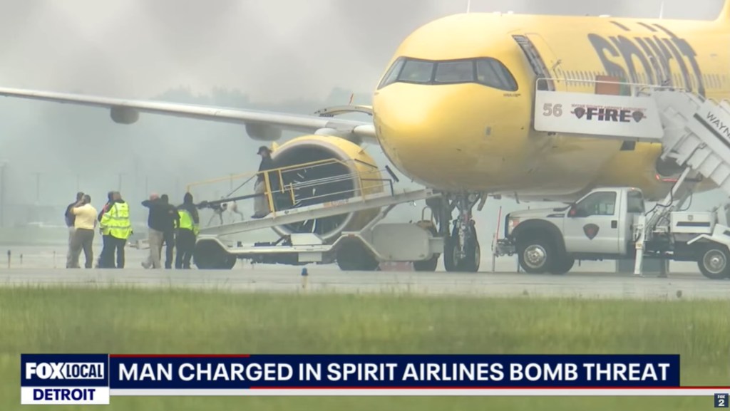 The FBI arrested Charles Robinson for allegedly calling in a fake bomb threat.