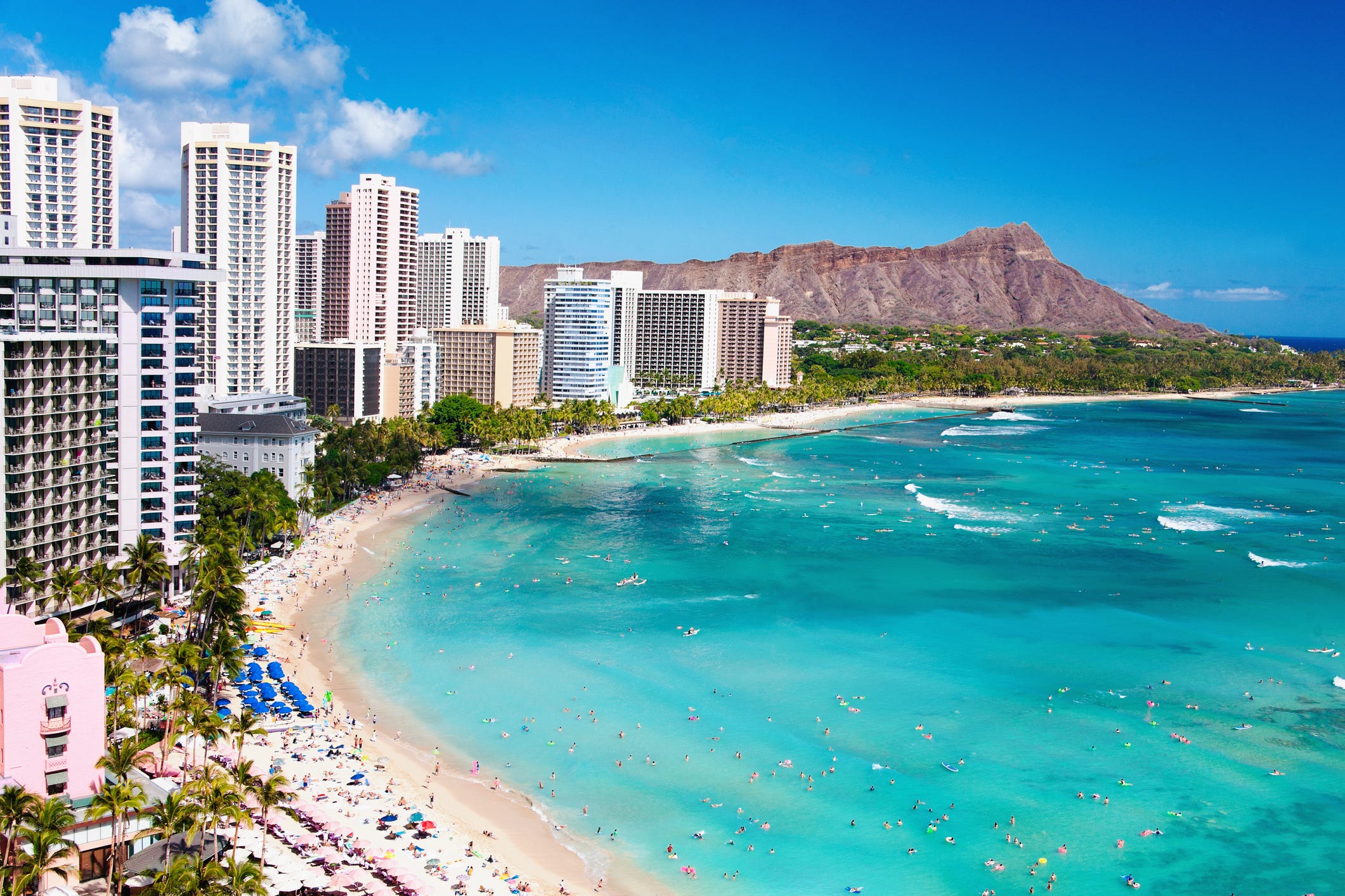 Honolulu, Oahu, Hawaii beach