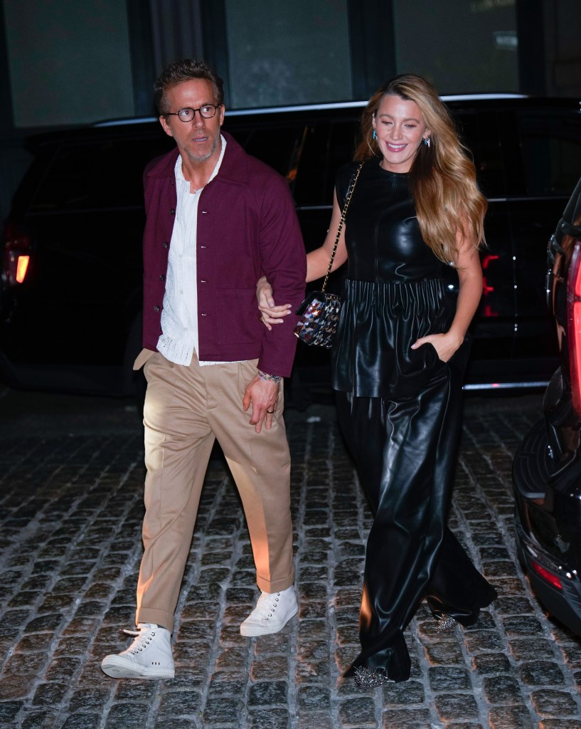 Blake Lively and Ryan Reynolds in April. 