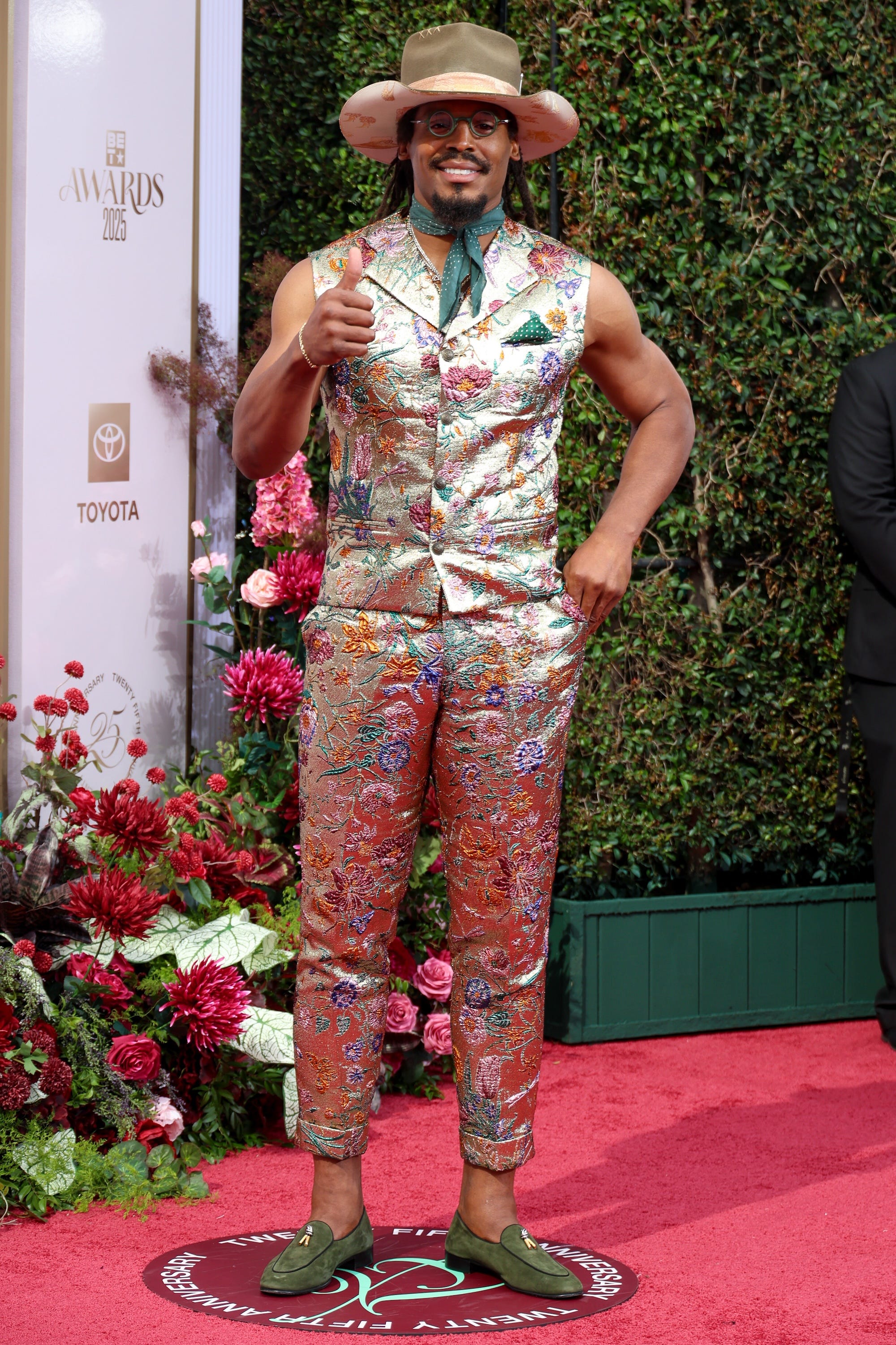 Cam Newton attends the 2025 BET Awards.