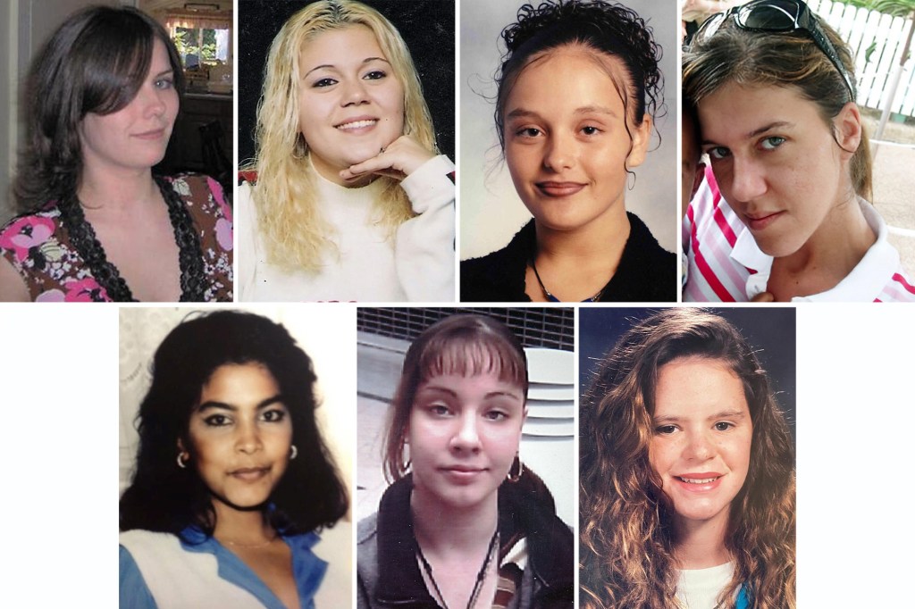 Collage of photos of the Gilgo Beach victims.