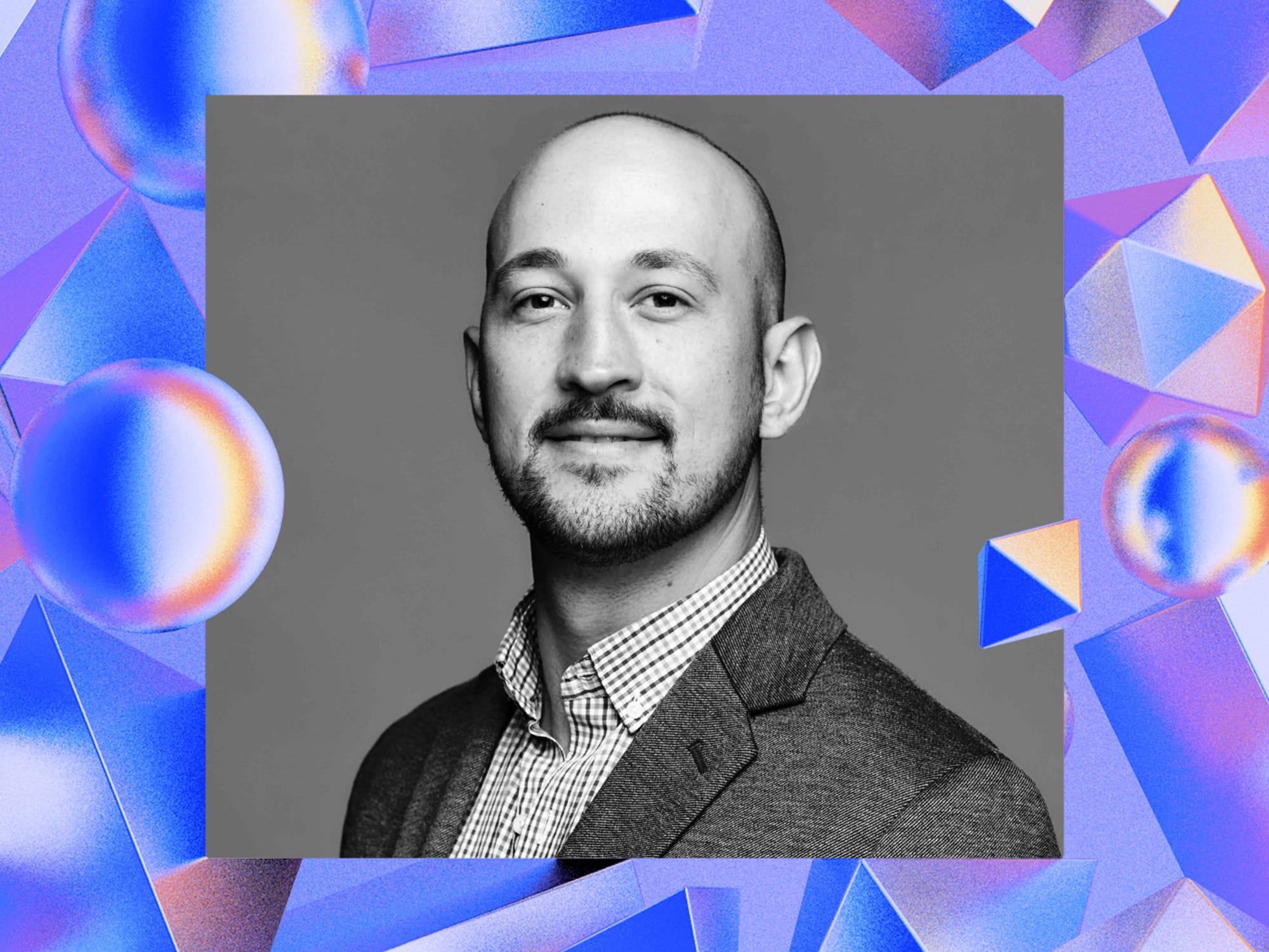 Boris Gamazaychikov, the head of AI sustainability at Salesforce, on 'AI in Action' background