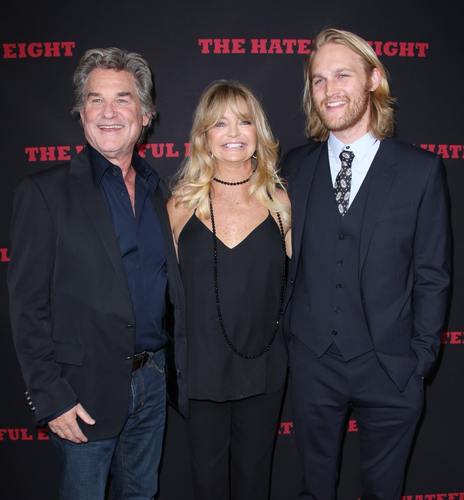 Kurt Russell, Goldie Hawn and Wyatt Russell 'The Hateful Eight' film premiere, Los Angeles, America - 07 Dec 2015