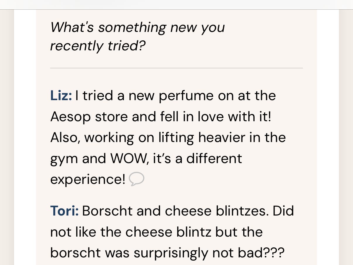 A screenshot of a Letterloop prompt that reads,