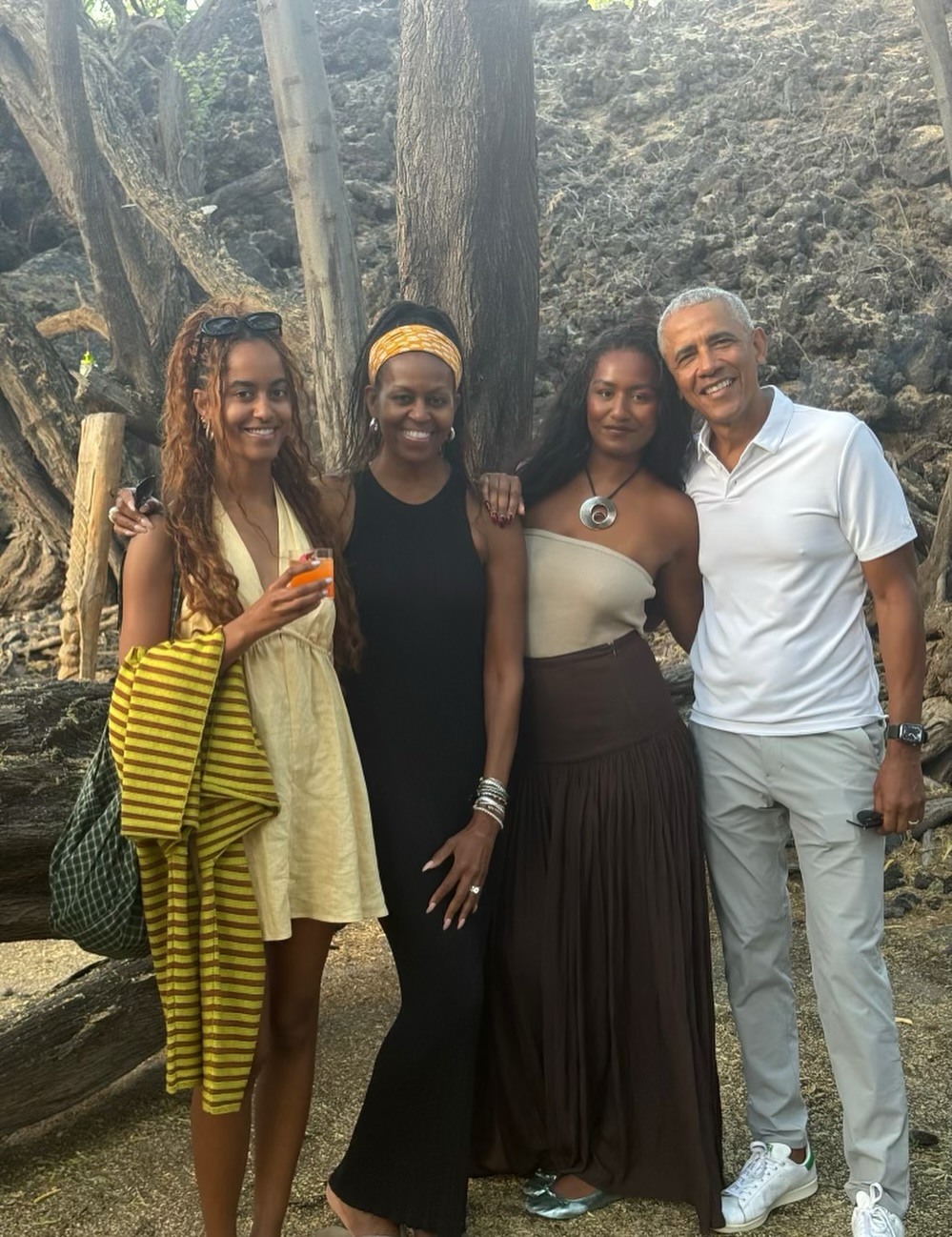 Michelle Obama shares a sweet family snap for daughter Sasha's birthday.