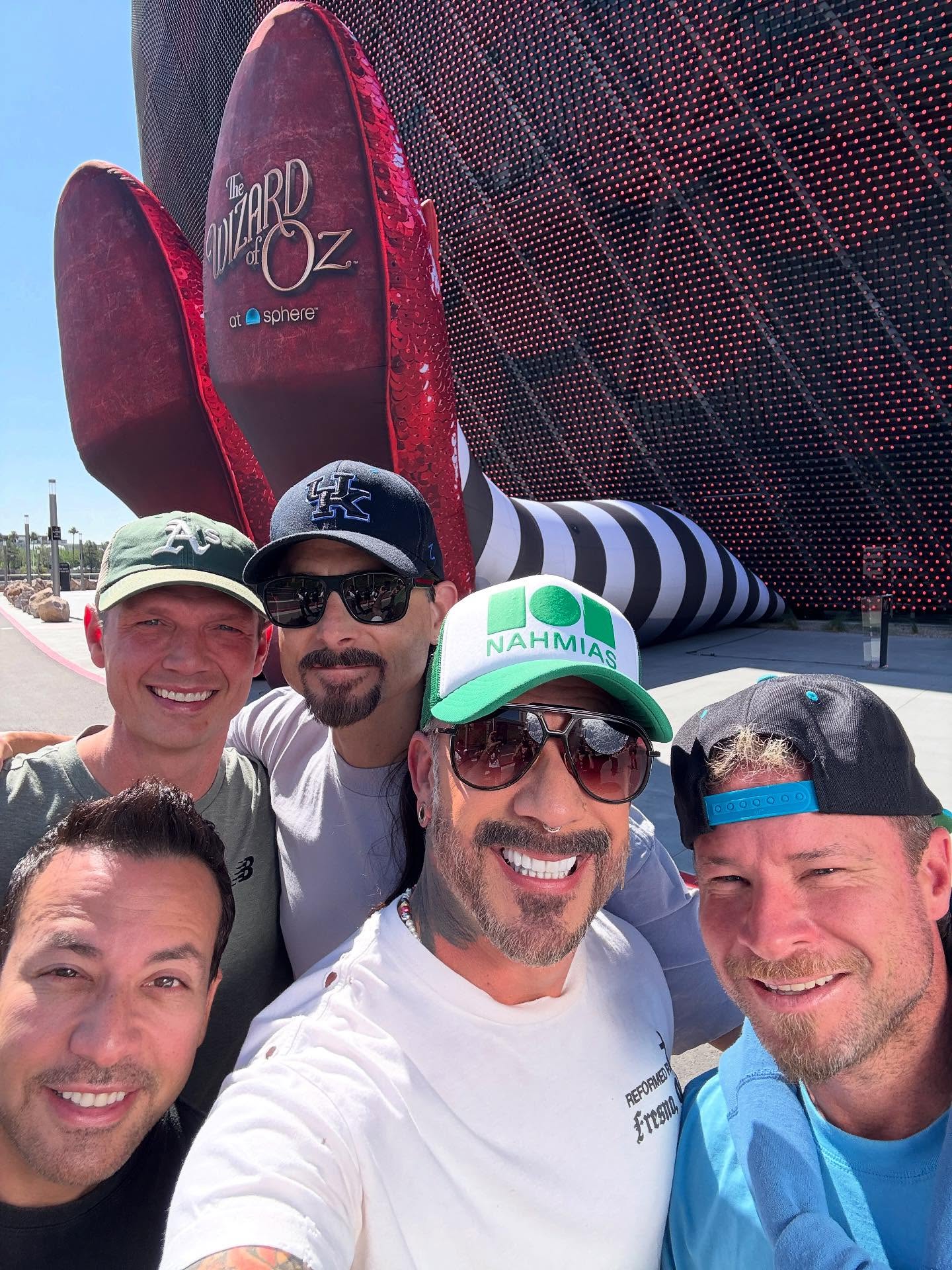 The Backstreet Boys reunite at the Las Vegas Sphere.