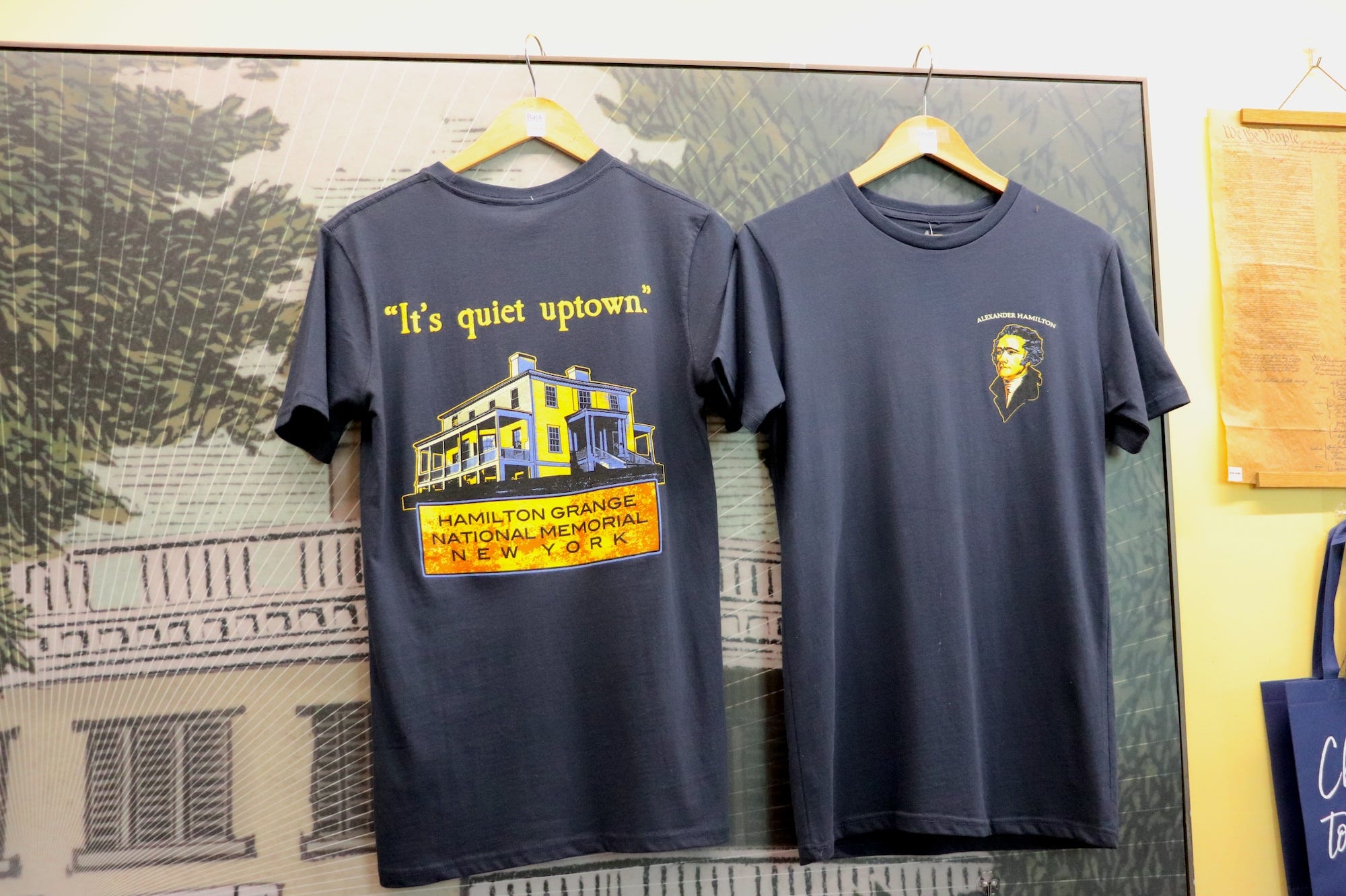 Shirts for sale at Hamilton Grange.