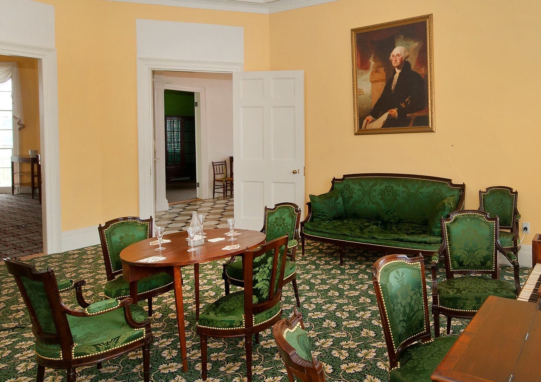 The parlor at Hamilton Grange.