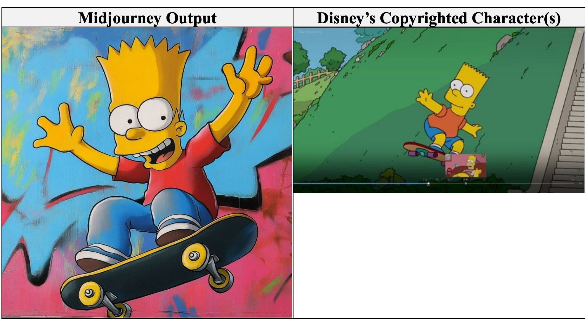 Screenshot from Disney and Universal vs Midjourney lawsuit