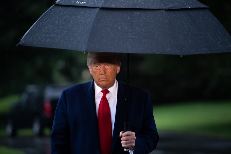 Bad weather could affect Trump's birthday parade.