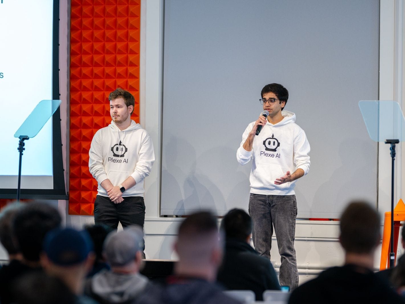 Plexe co-founders Vaibhav Dubey and Marcello De Bernardi