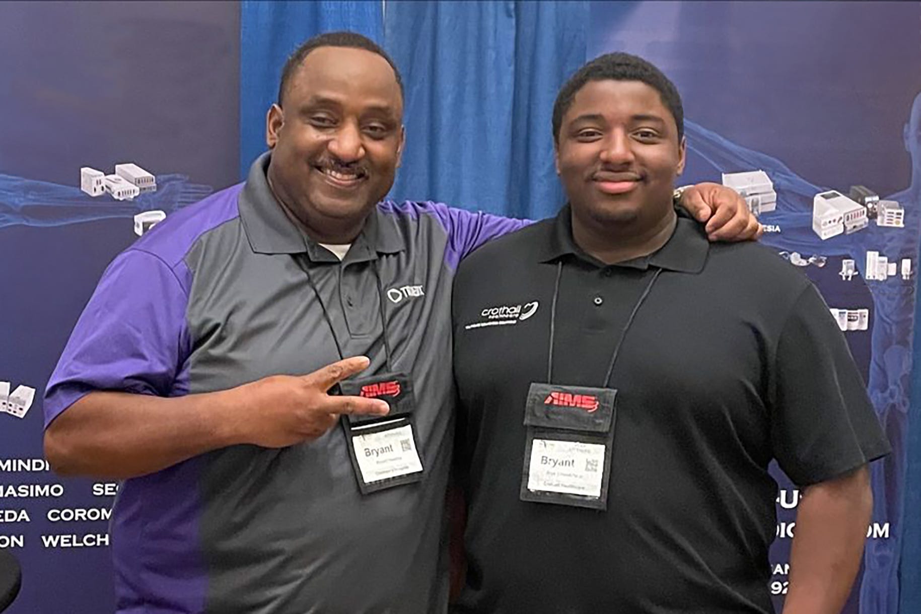 Bryant Hawkins and son