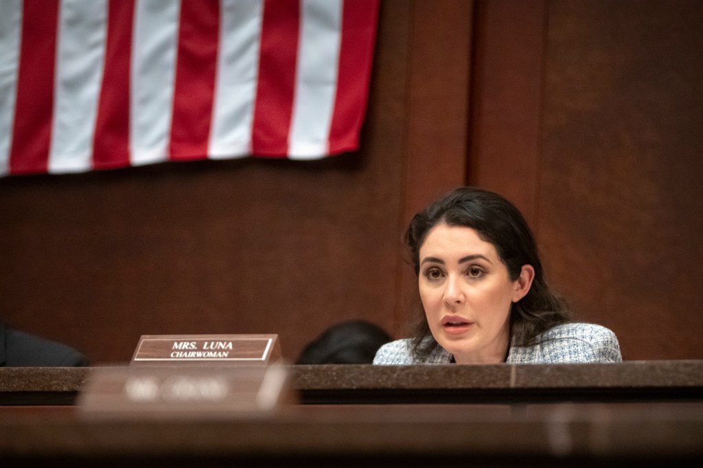 Rep. Anna Paulina Luna speaking at a House Task Force hearing.