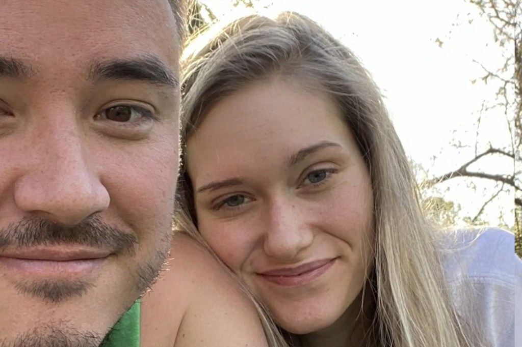 Close-up photo of Brian Mann and Hannah Pettey.