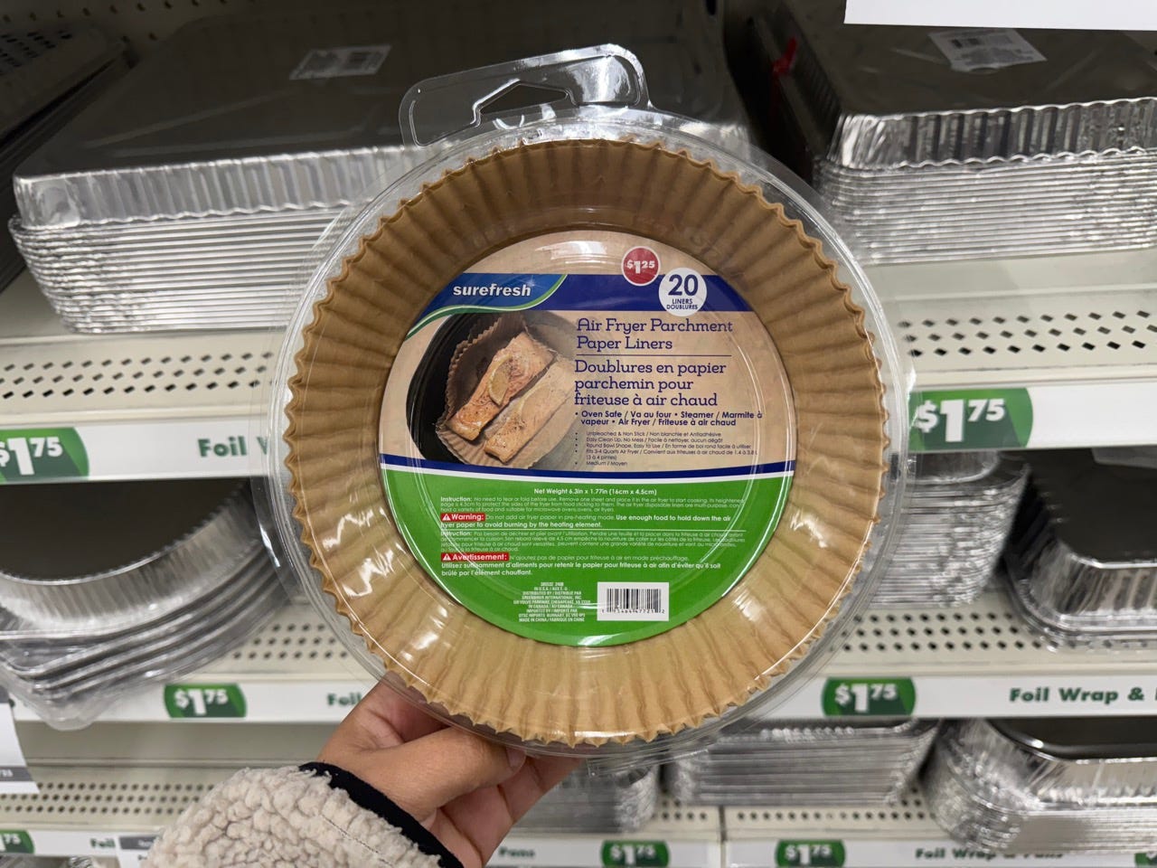 Air-fryer liners at Dollar Tr