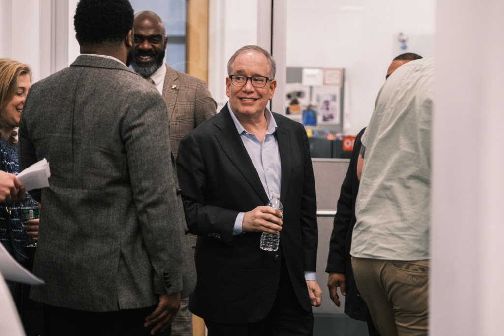 Scott Stringer at a mayoral candidate forum.