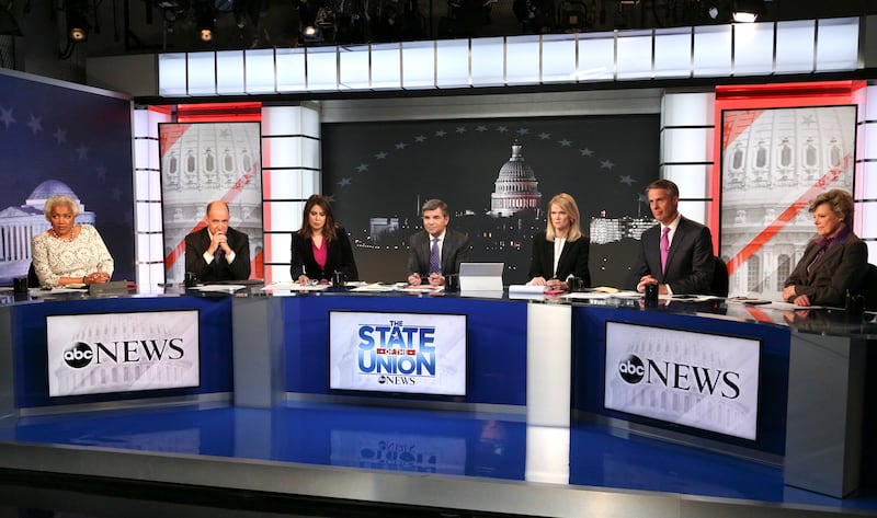 ABC news anchors during primetime coverage of 2020 Election Day