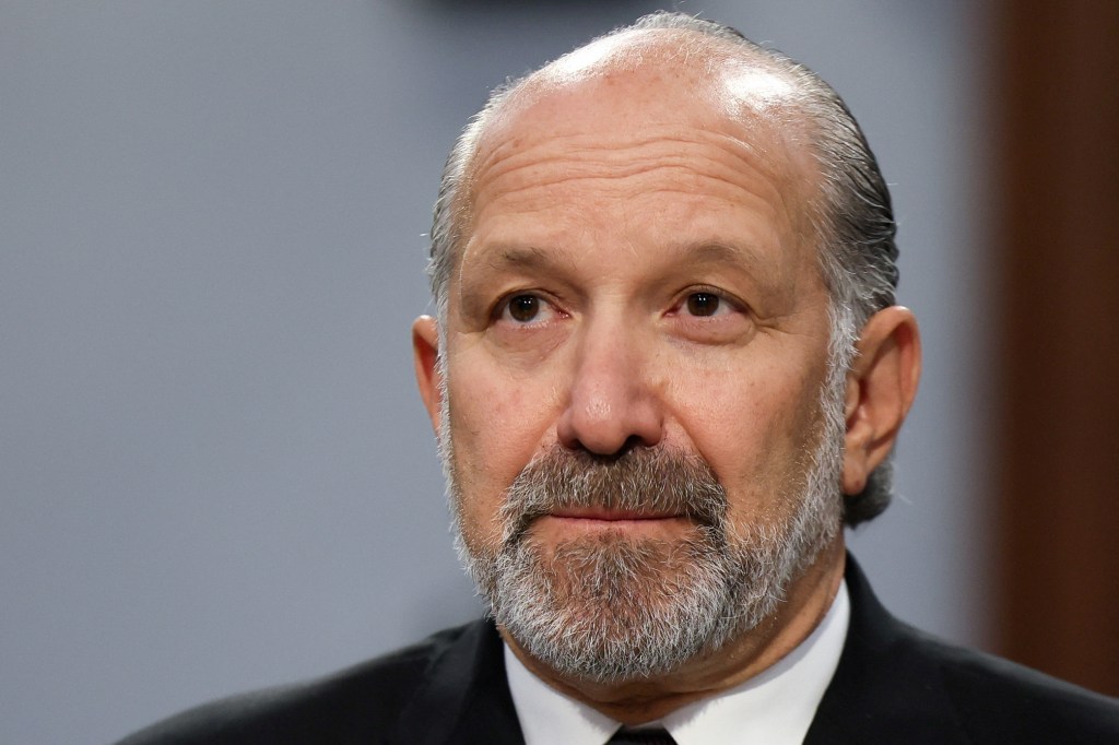 Headshot of Howard Lutnick testifying before the House Appropriations Committee.