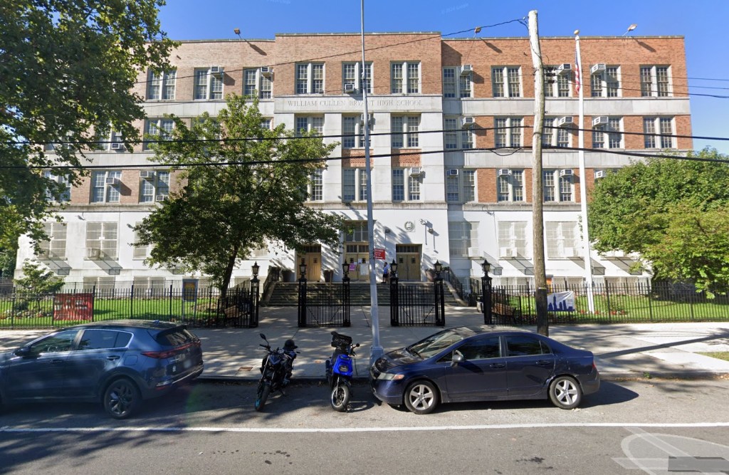 William Cullen Bryant High School in Astoria, NY.