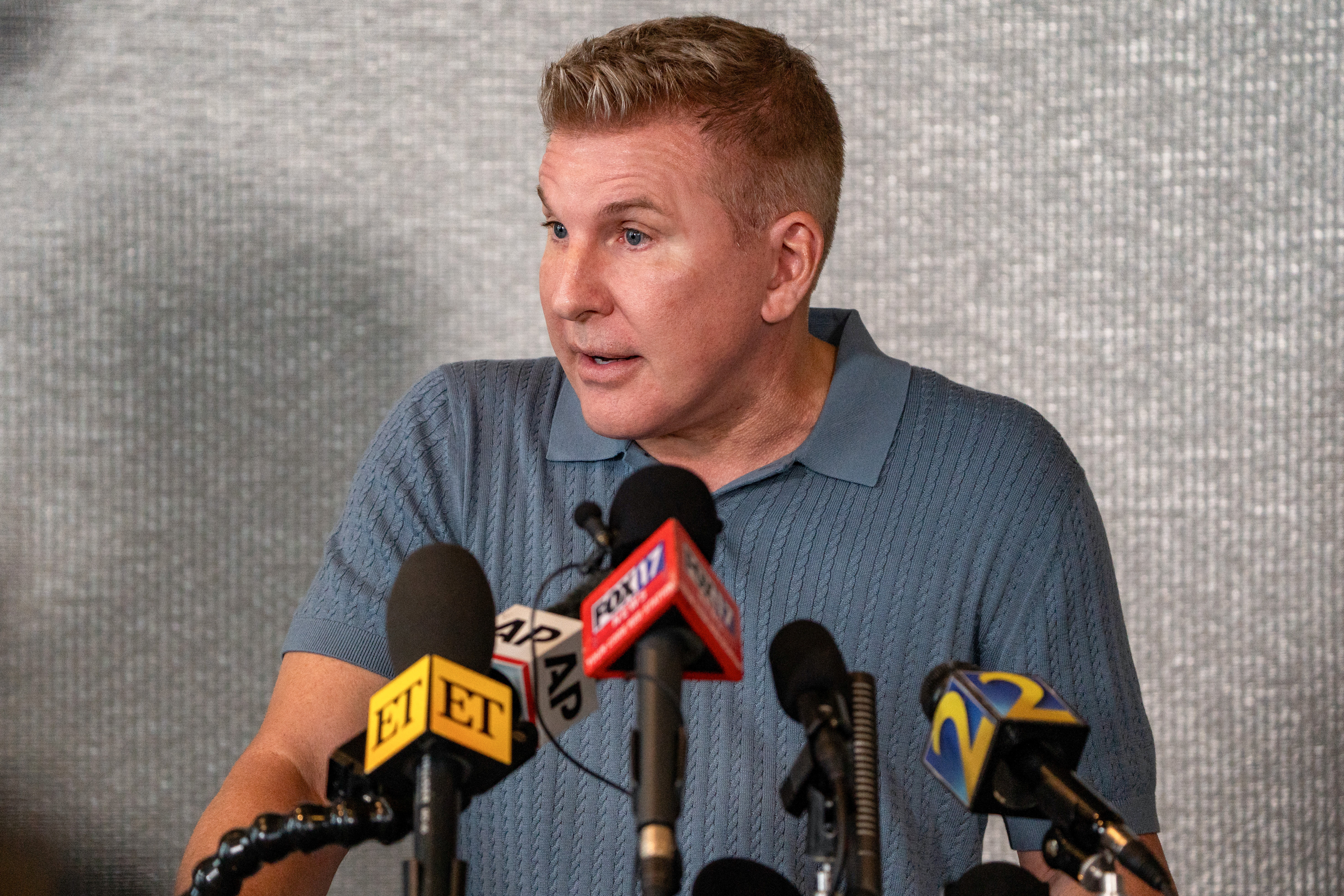 Todd Chrisley at a press conference in May.