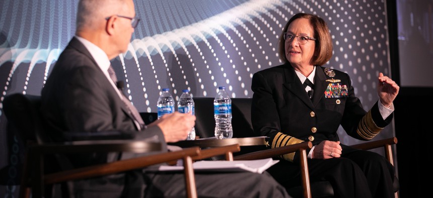 Former Chief of Naval Operations Adm. Lisa Franchetti in January 2025. 