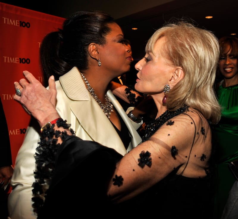 Oprah and Barbara Walters