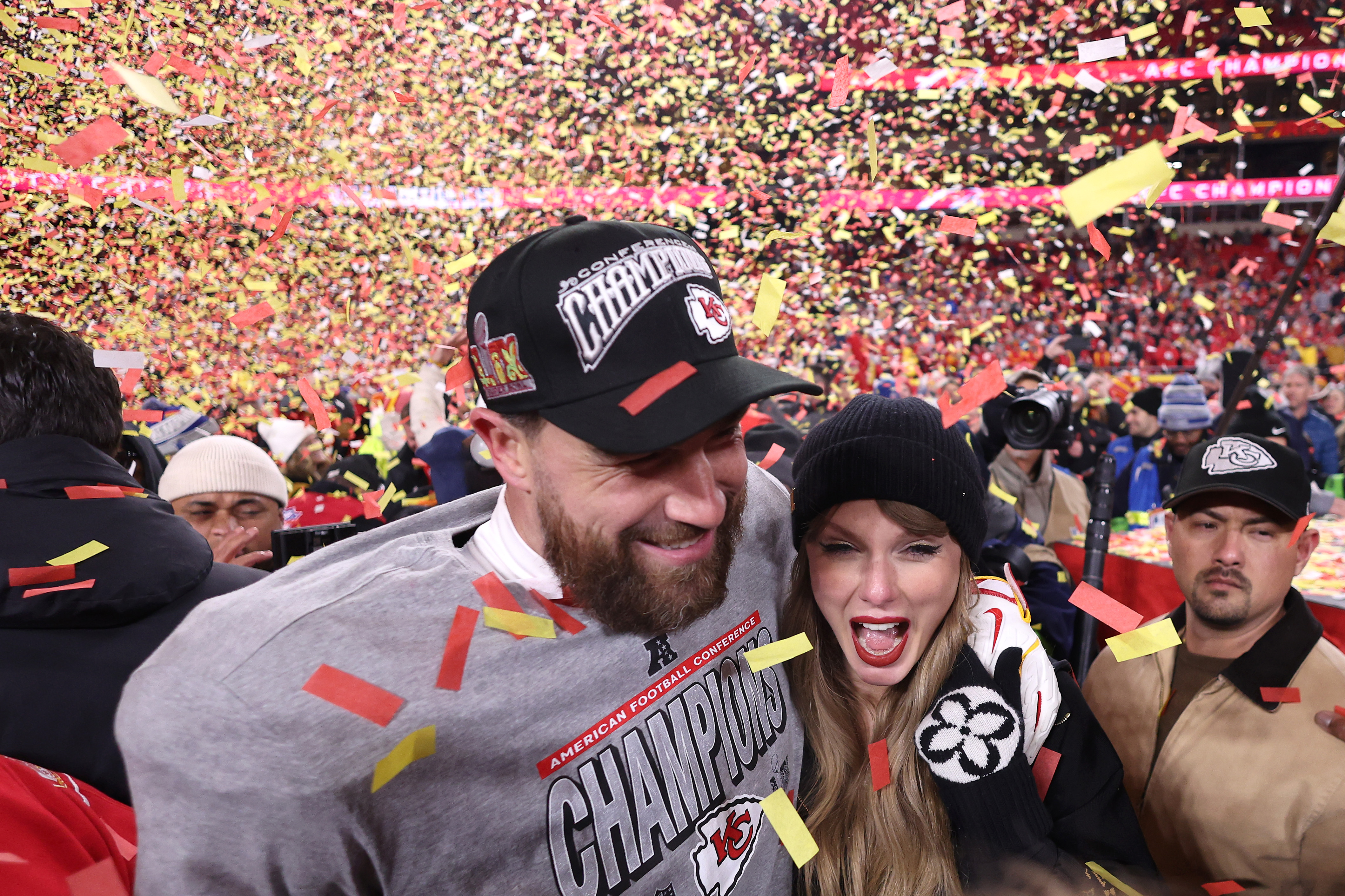 Taylor Swift and Travis Kelce. 