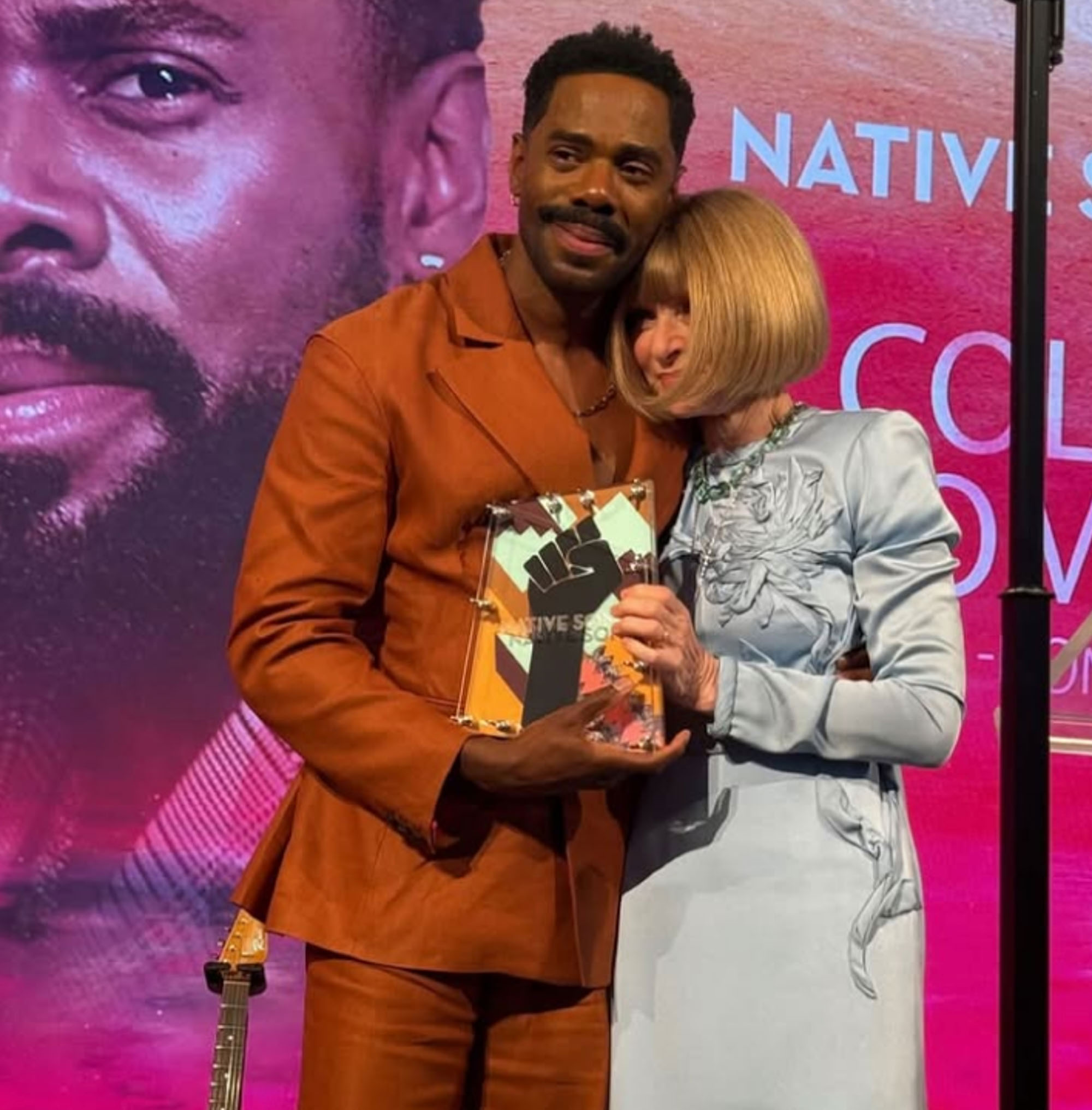 Colman Domingo and Anna Wintour