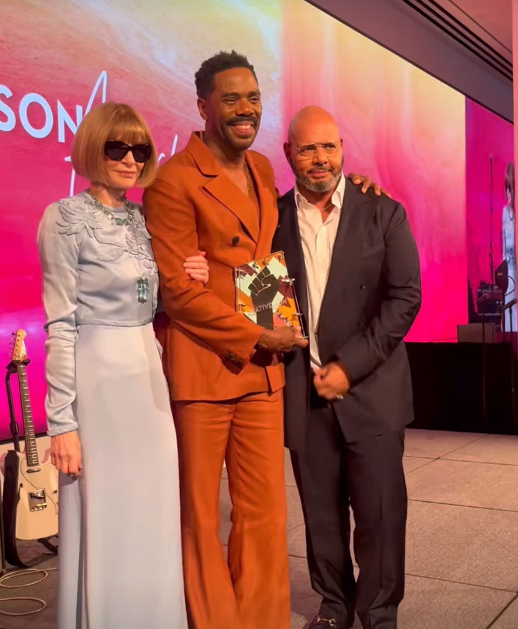 Anna Wintour, Colman Domingo and Emil Wilbekin