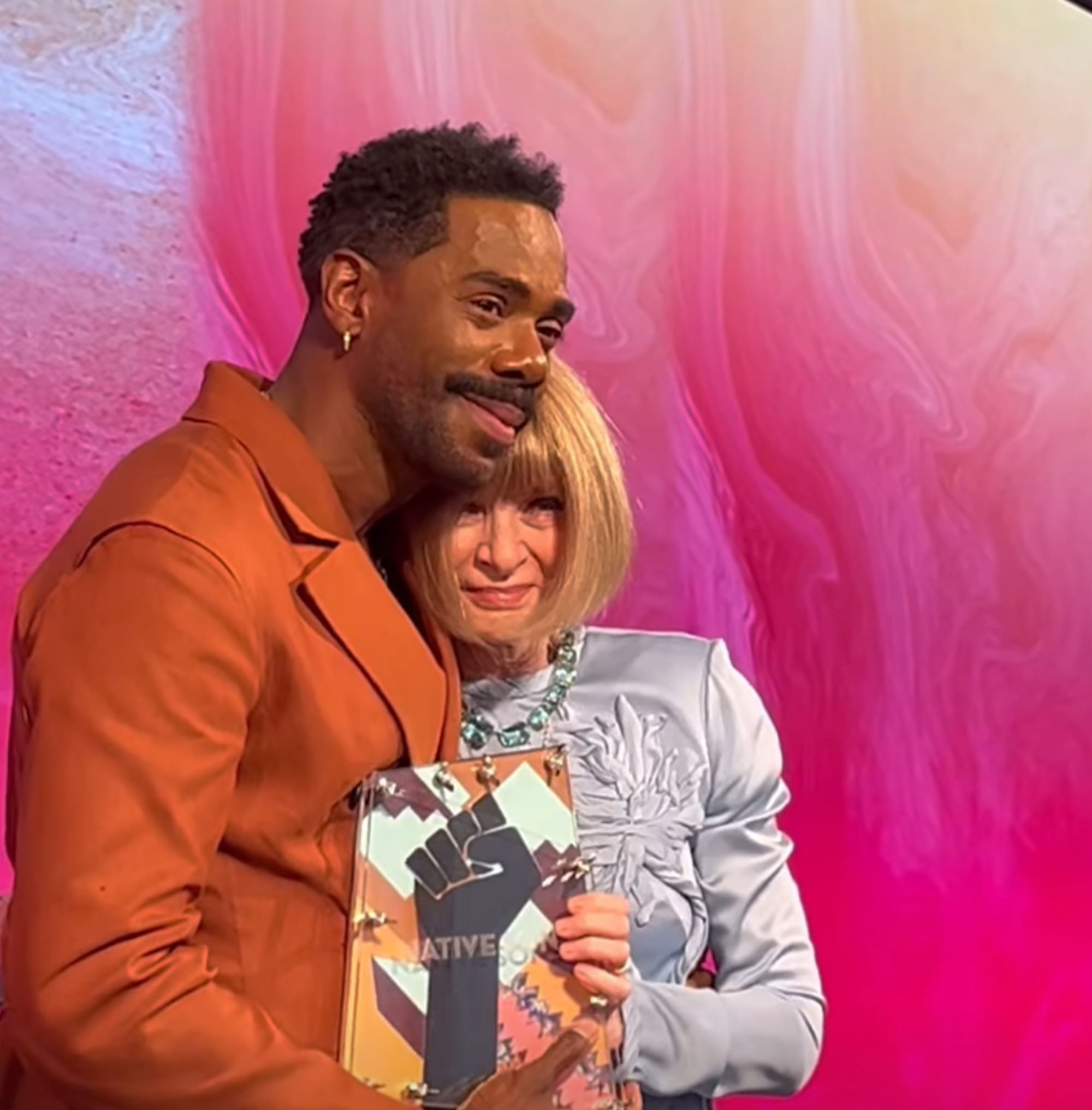 Colman Domingo and Anna Wintour