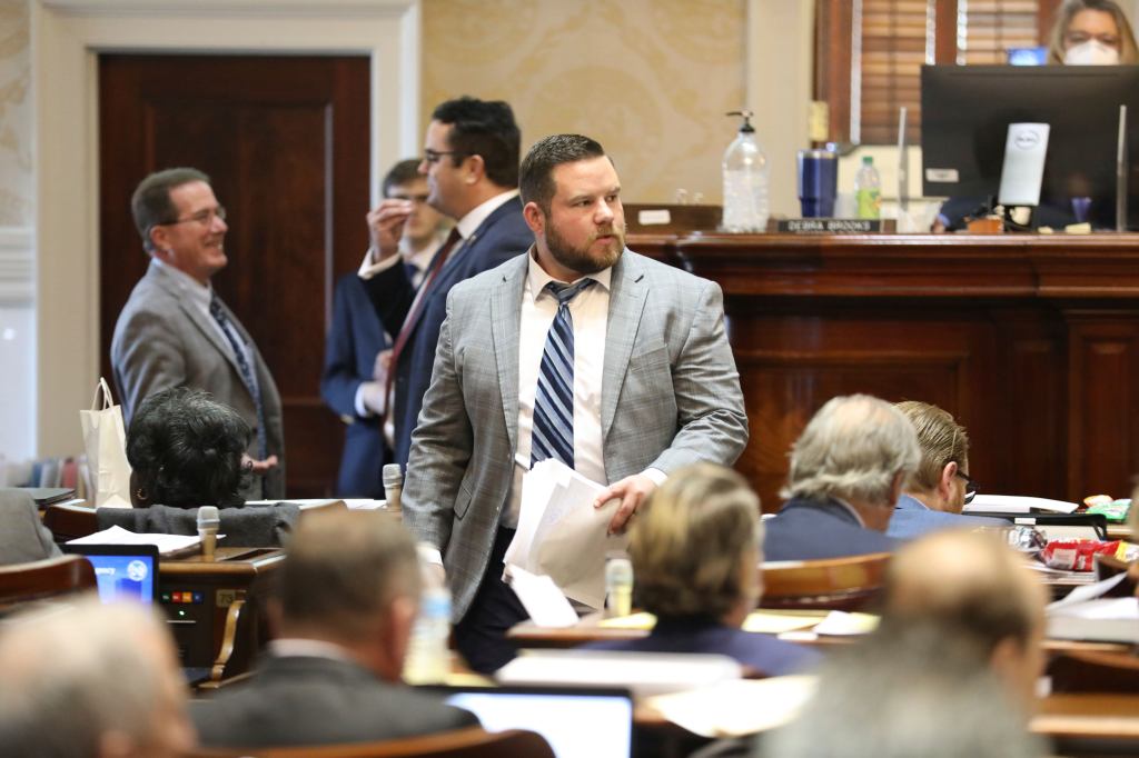 South Carolina Representative RJ May in House chamber.