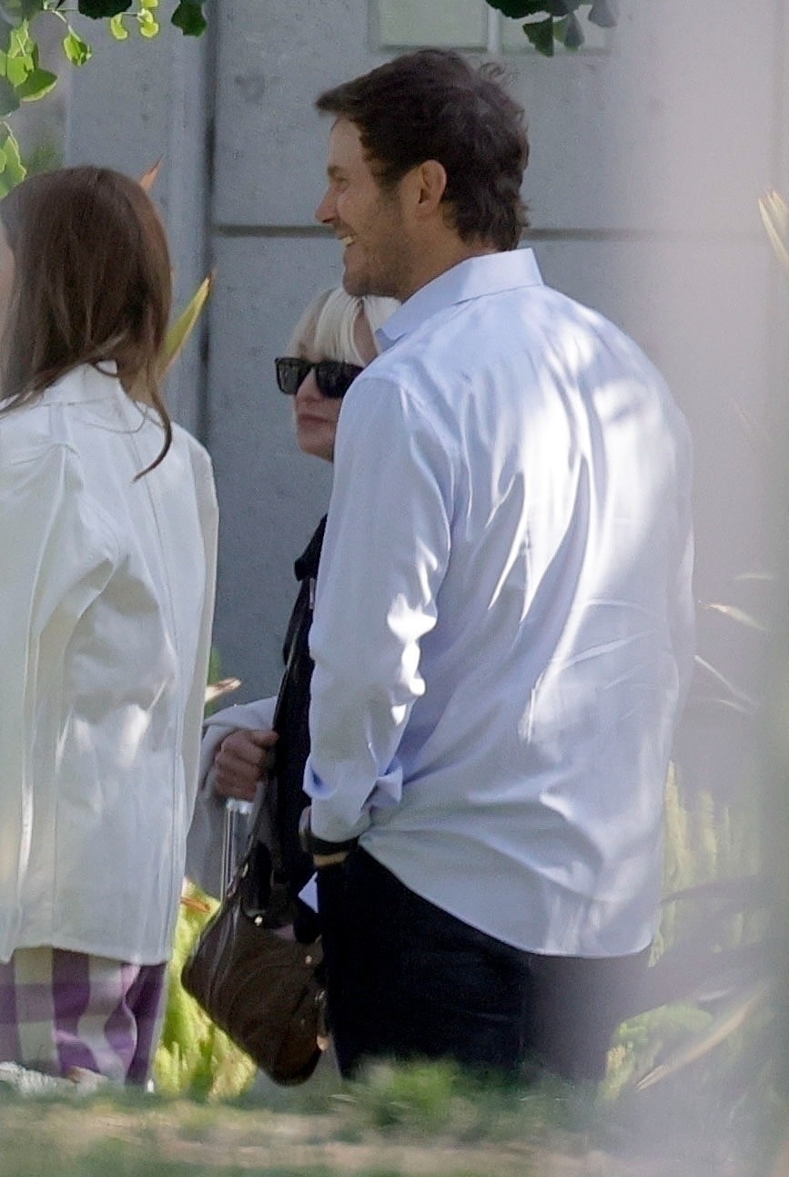 Anna Faris and Chris Pratt at their son Jack's 6th grade graduation in LA in June 2025