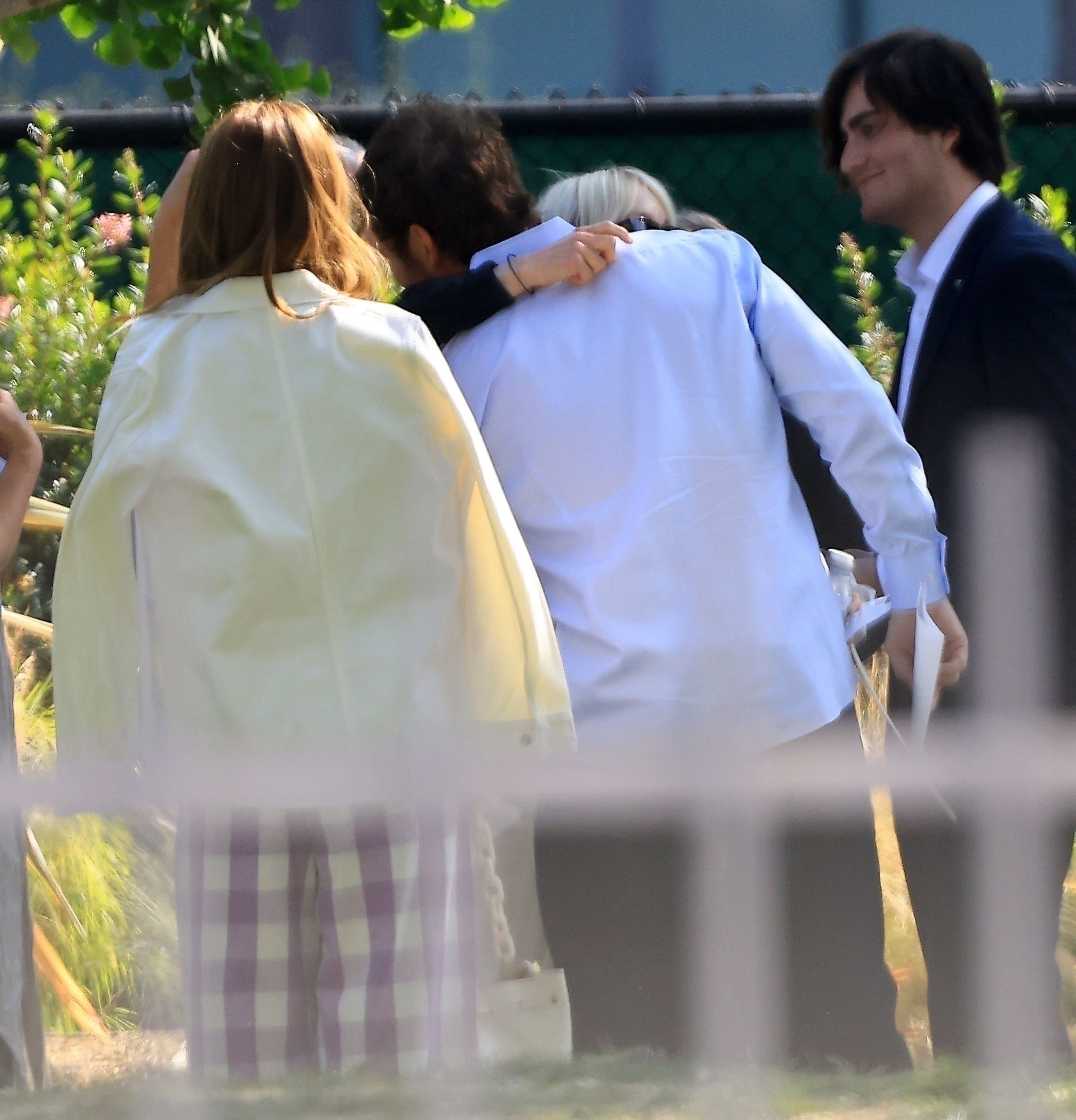 Katharine Schwarzenegger, Anna Faris and Chris Pratt at their son Jack's 6th grade graduation in LA in June 2025