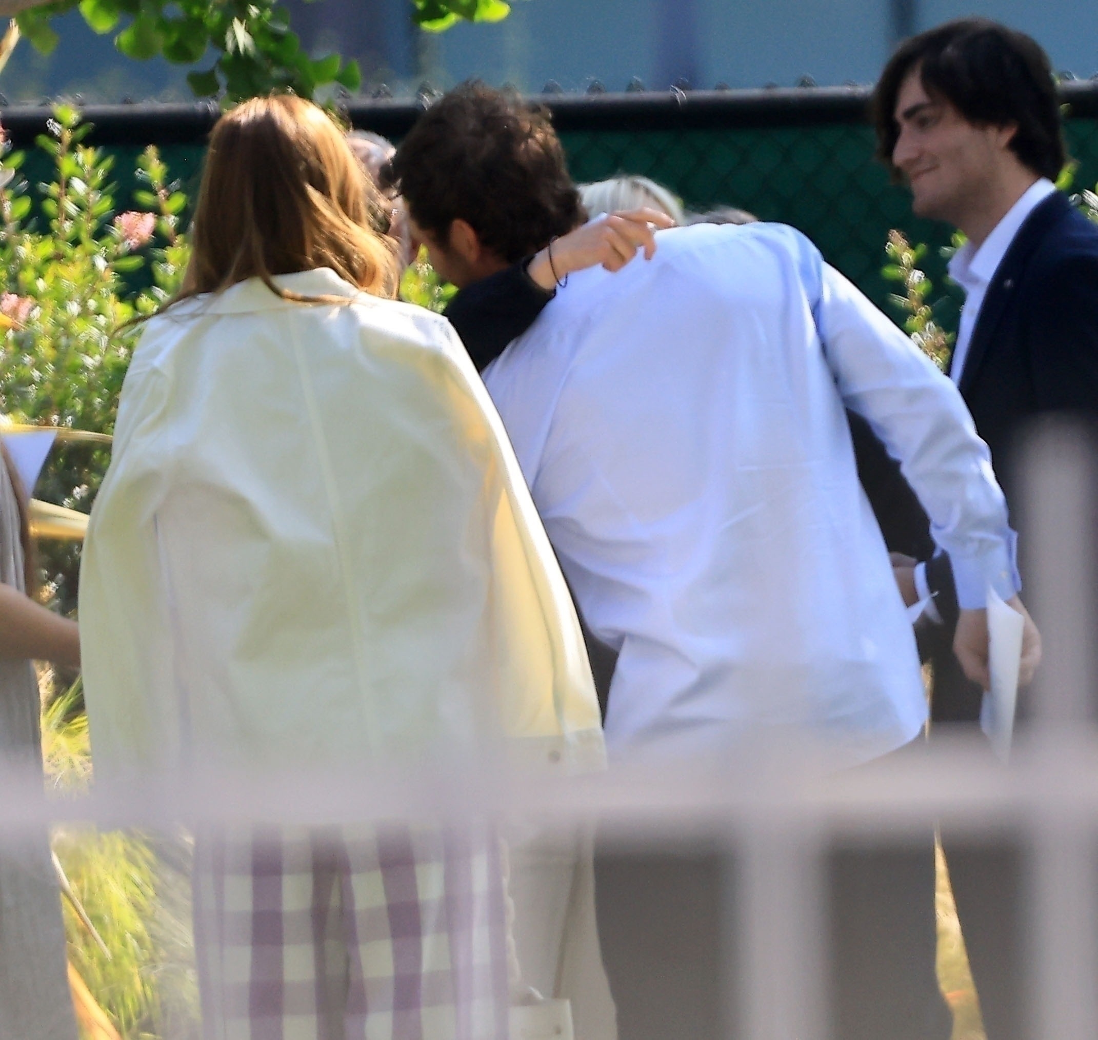 Katharine Schwarzenegger, Anna Faris and Chris Pratt at their son Jack's 6th grade graduation in LA in June 2025