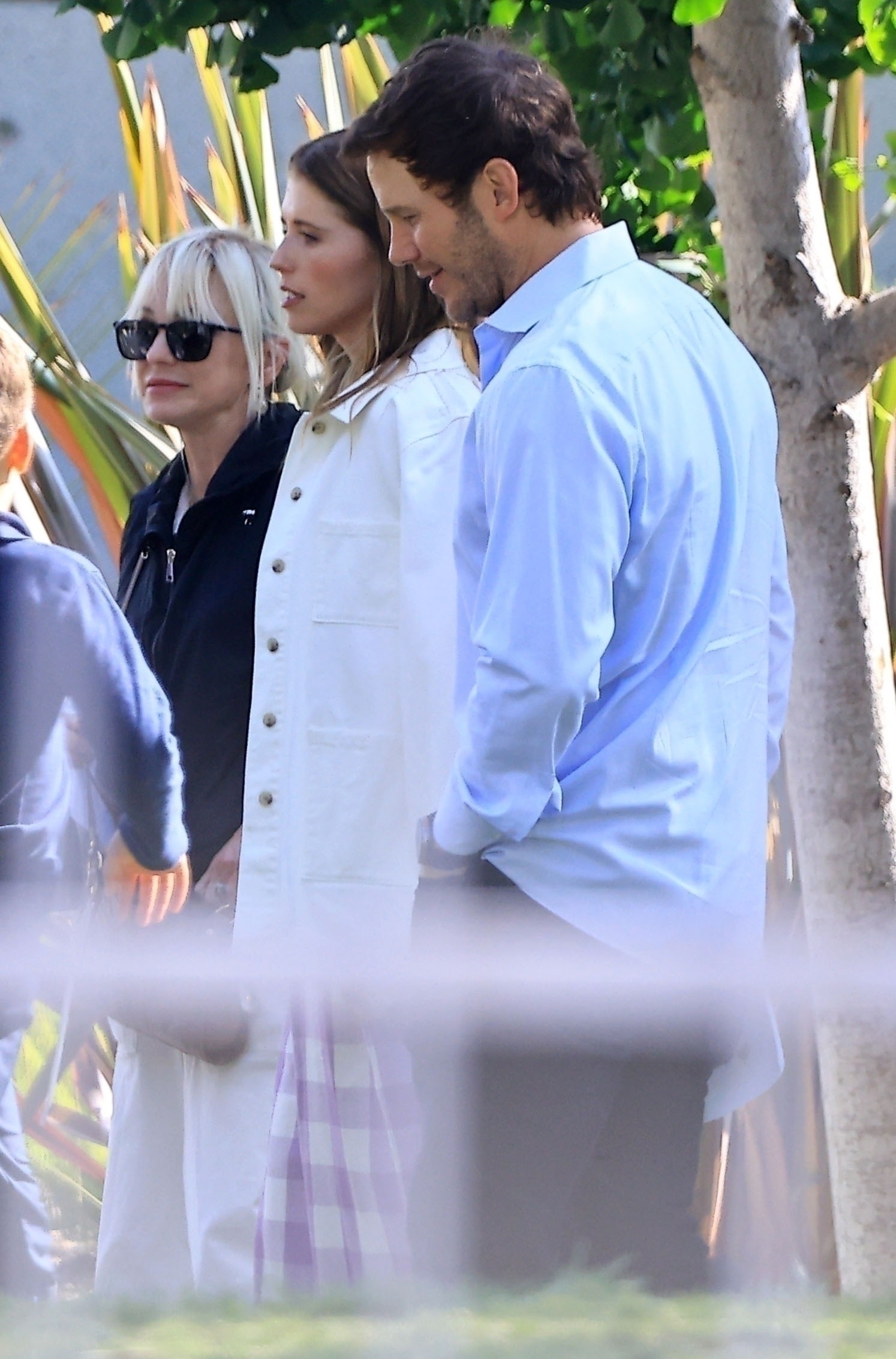 Katharine Schwarzenegger, Anna Faris and Chris Pratt at their son Jack's 6th grade graduation in LA in June 2025