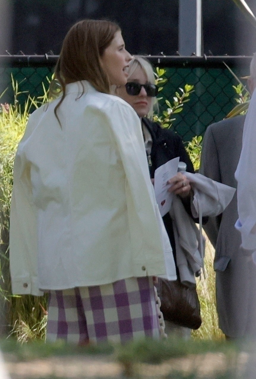 Katharine Schwarzenegger, Anna Faris and Chris Pratt at their son Jack's 6th grade graduation in LA in June 2025