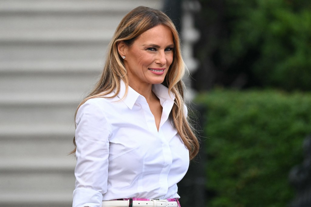 Melania Trump at the Congressional Picnic.