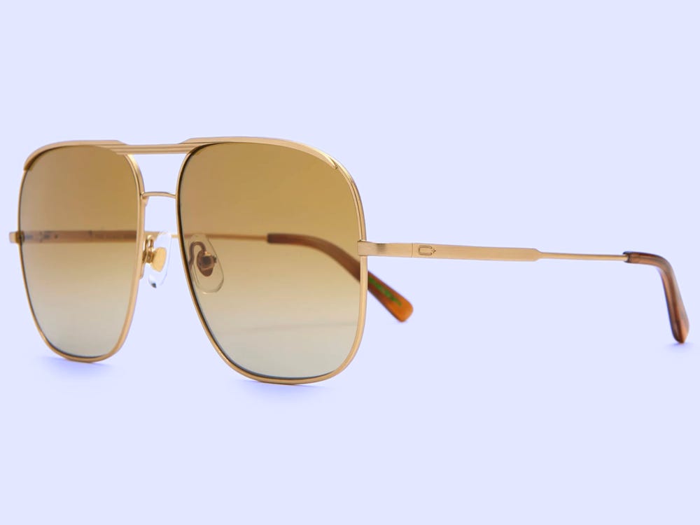 A pair of Crap Eyewear aviator sunglasses.